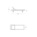 Lettino Ponente Scab Design Dimensioni