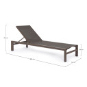Lettino Skipper New con ruote coffee Bizzotto dimensioni