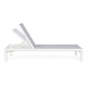 Lettino Skipper New con ruote bianco Bizzotto vista