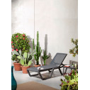 Lettino Vela Scab Design Antracite telo antracite Ambientazione