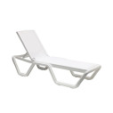 Lettino Vela Scab Design Bianco telo bianco