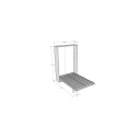 Letto 120 Kentaro verticale a scomparsa Itamoby dimensioni aperto