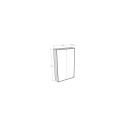 Letto 120 Kentaro verticale a scomparsa Itamoby dimensioni chiuso