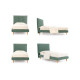 Letto Bob Capitonnè H17 Fix Noctis vista