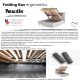 Letto Bob Stripes Folding Box Noctis meccanismo folding box ergonomics