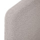Letto Dyla in shearling grigio chiaro, con gambe in faggio massiccio per materasso da 160 x 200 cm Kave Home dettaglio