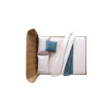 Letto Leonte H 27 Ring Noctis vista con trapunta CopriLeonte