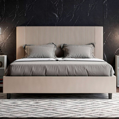 Letto matrimoniale Goya Tortora con contenitore
