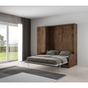Letto matrimoniale Sofà Kentaro Noce con colonna Itamoby noce