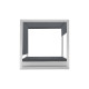 Vela Baldacchino con telo + Daybed basic quadrato Vondom vista