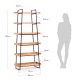 Libreria Basi 80 x 185 cm dimensioni
