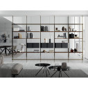 Libreria Charlotte 16.68 fissaggio a soffitto Bontempi Casa ambientazione