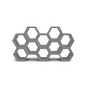 Libreria Hexa SD HEX112 grigio argilla