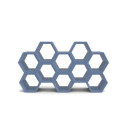 Libreria Hexa SD HEX112 blue polvere