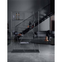 Libreria Lexington 16.58 Bontempi Casa Struttura Acciaio Laccato Argento Naturale 