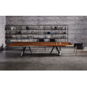 Libreria Lexington 16.58 Bontempi Casa Struttura Acciaio Laccato Nero 