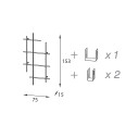 Libreria Libra 0/72-4 Composizione dimensioni Pezzani