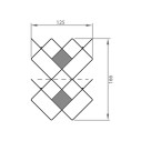 Libreria Mondrian Composizione 0/75.Comp-1 dimensioni Pezzani