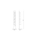 Libreria Neanderthal H 192 BBB Italia dimensioni