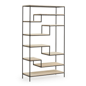 Libreria Push 100 x 180 cm nero