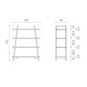 Libreria Step bassa Devina Nais dimensioni