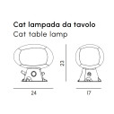 Light Tales Cat lampada da tavolo a batteria Myyour dimensioni