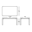 Linus Tavolo per bambini 120x75 Magis dimensioni