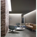 Knoll Lissoni Poltroncina girevole KN01 base antracite ambientazione