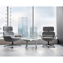 Knoll Lissoni Poltrona girevole con schienale alto reclinabile KN02 base antracite ambientazione