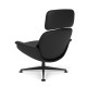 Knoll Lissoni Poltrona girevole con schienale alto reclinabile KN02 base antracite vista