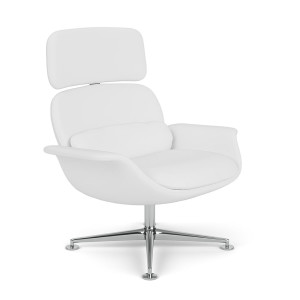 Knoll Lissoni Poltrona girevole con schienale alto reclinabile KN02