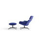 Knoll Lissoni Poggiapiedi KN03 base antracite vista