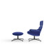 Knoll Lissoni Poggiapiedi KN03 base antracite vista
