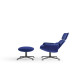 Knoll Lissoni Poggiapiedi KN03 base antracite vista