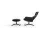 Knoll Lissoni Poggiapiedi KN03 base antracite vista