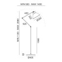 Loft 269.08.OF lampada da terra Il Fanale dimensioni