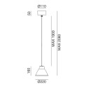 Loft 269.11.FF lampada a sospensione Il Fanale dimensioni