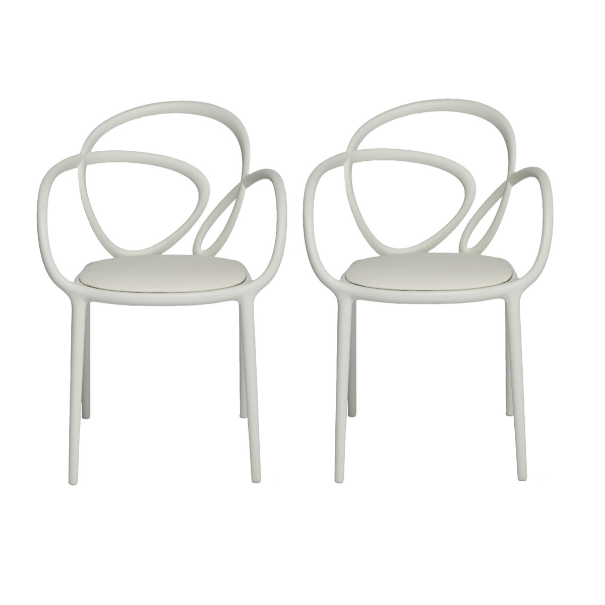 Loop Chair con Cuscino set 2 pezzi