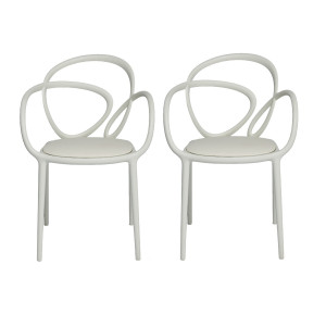 Loop Chair con Cuscino set 2 pezzi