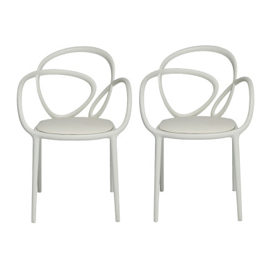 Loop Chair con Cuscino set 2 pezzi