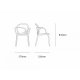 Loop Chair senza Cuscino Set 2 Pezzi Qeeboo dimensioni