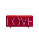 Driade Love Medium Contenitore rosso, rosa fluo vista