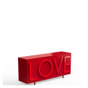 Driade Love Medium Contenitore rosso, rosso vista