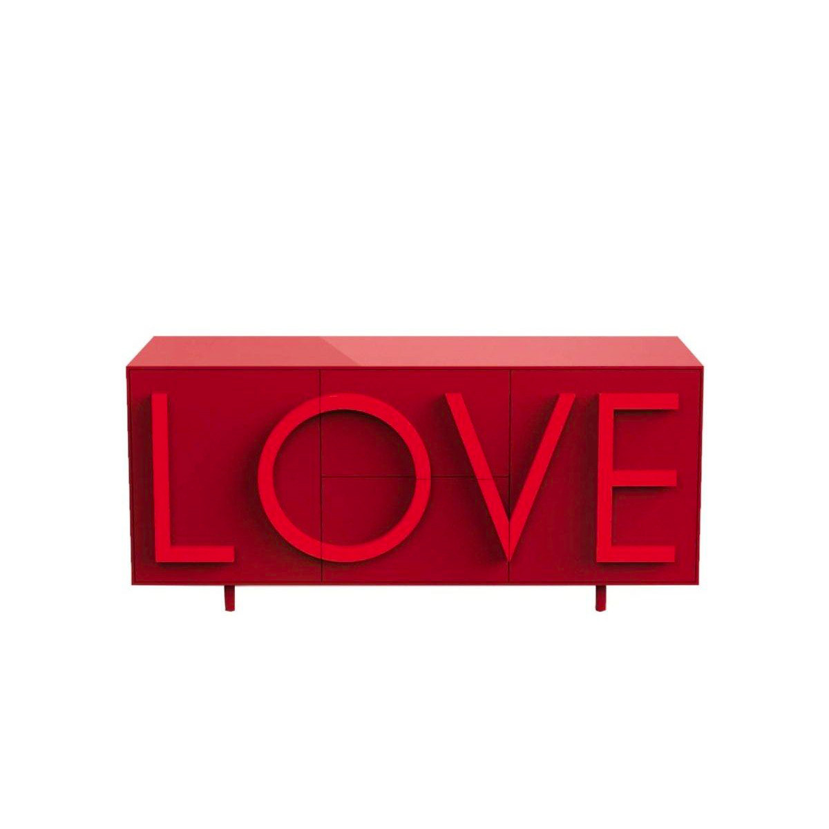 Driade Love Medium Contenitore rosso, rosso