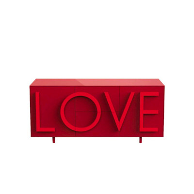 Driade Love Medium Contenitore rosso, rosso