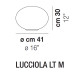 Lucciola LT M lampada da tavolo Vistosi dimensioni