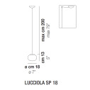 Lucciola SP 18 lampada a sospensione Vistosi dimensioni