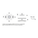 Lyra 4176 Faretto a incasso a plafone 9010 novantadieci dimensioni