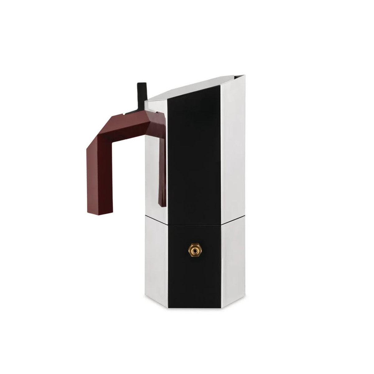 Alessi MA01/3 Menhir Caffettiera espresso Burgundy 3 tazze