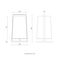 Macao 551.65 lampada da tavolo Tooy dimensioni